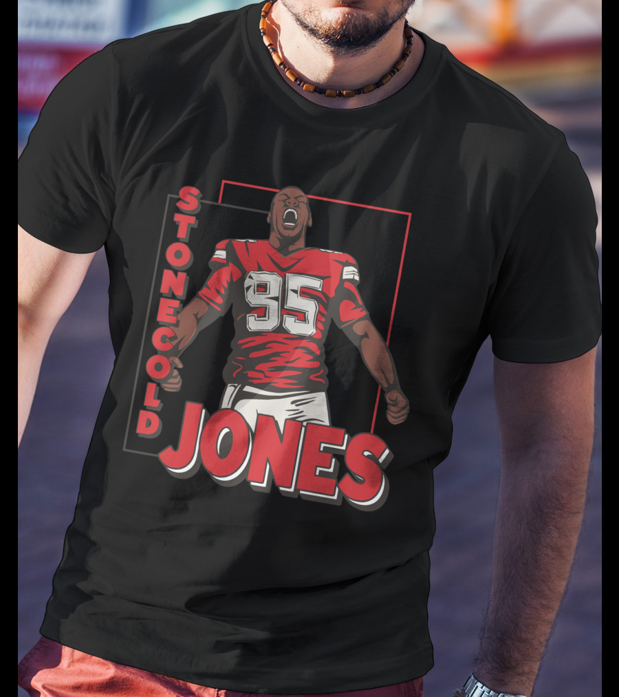 Stone Cold Jones Kansas City Chiefs Number 95 T-Shirt