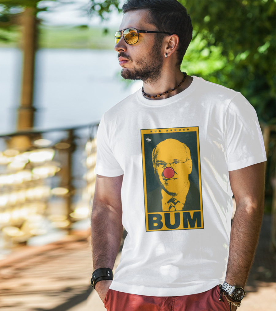 Game On Wisconsin Hub Arkush Bum Clown Nose T-Shirt