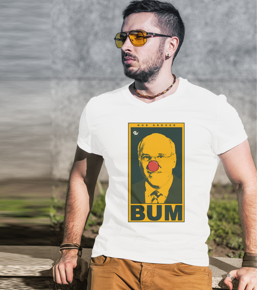 Game On Wisconsin Hub Arkush Bum Clown Nose T-Shirt