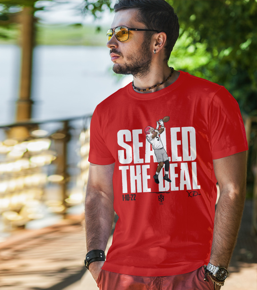 Kelee Ringo Sealed The Deal 1-10-22 Football Catch T-Shirt