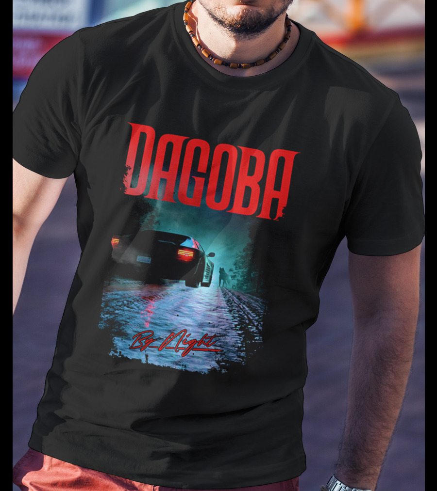 Dagoba By Night Retro Car Scene T-Shirt