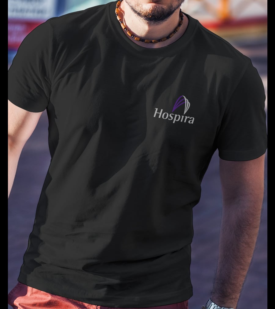 Hospira Logo With Stylized Curved Lines T-Shirt