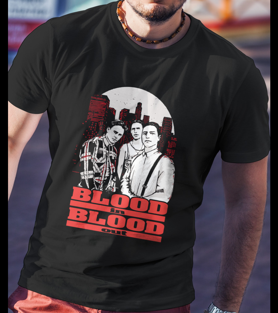 Blood In Blood Out Los Angeles Trio Urban Skyline T-Shirt