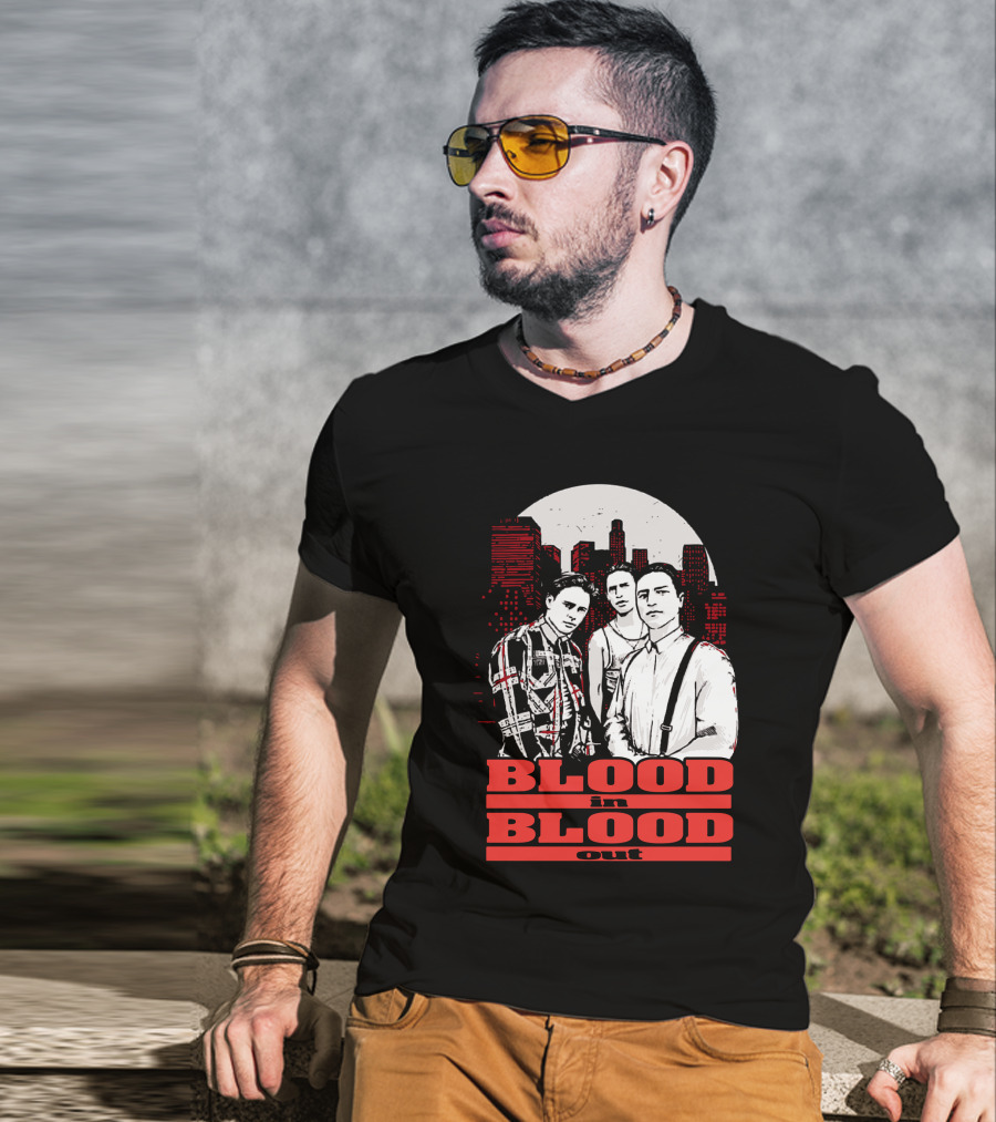 Blood In Blood Out Los Angeles Trio Urban Skyline T-Shirt