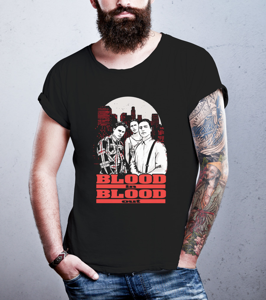 Blood In Blood Out Los Angeles Trio Urban Skyline T-Shirt