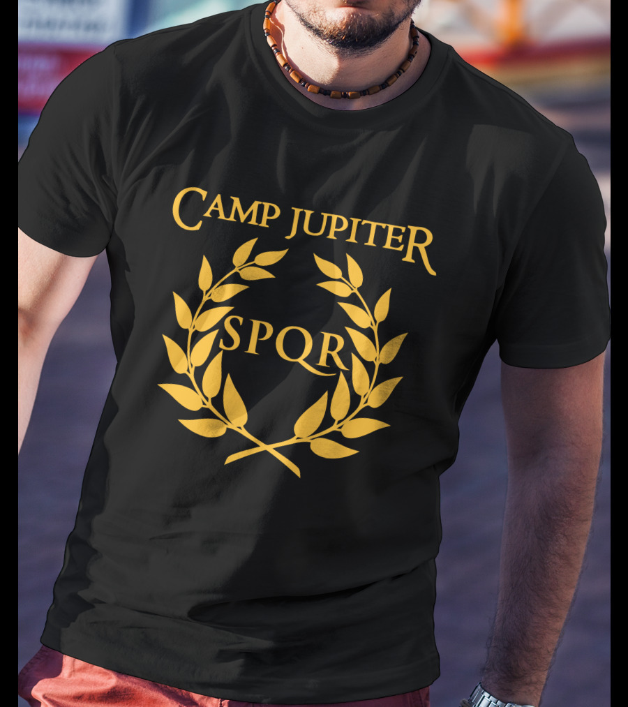 Camp Jupiter SPQR Golden Laurel Emblem T-Shirt