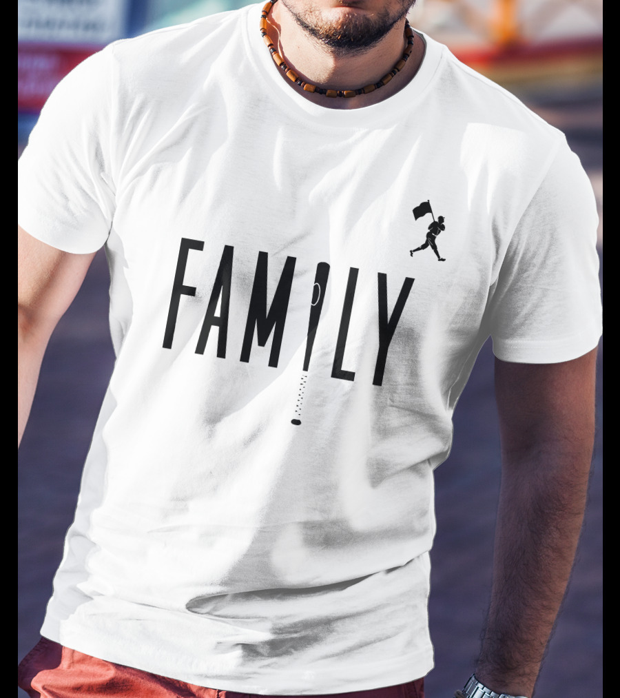 FAMILY Baseball Bat Design With Running T-Shirt