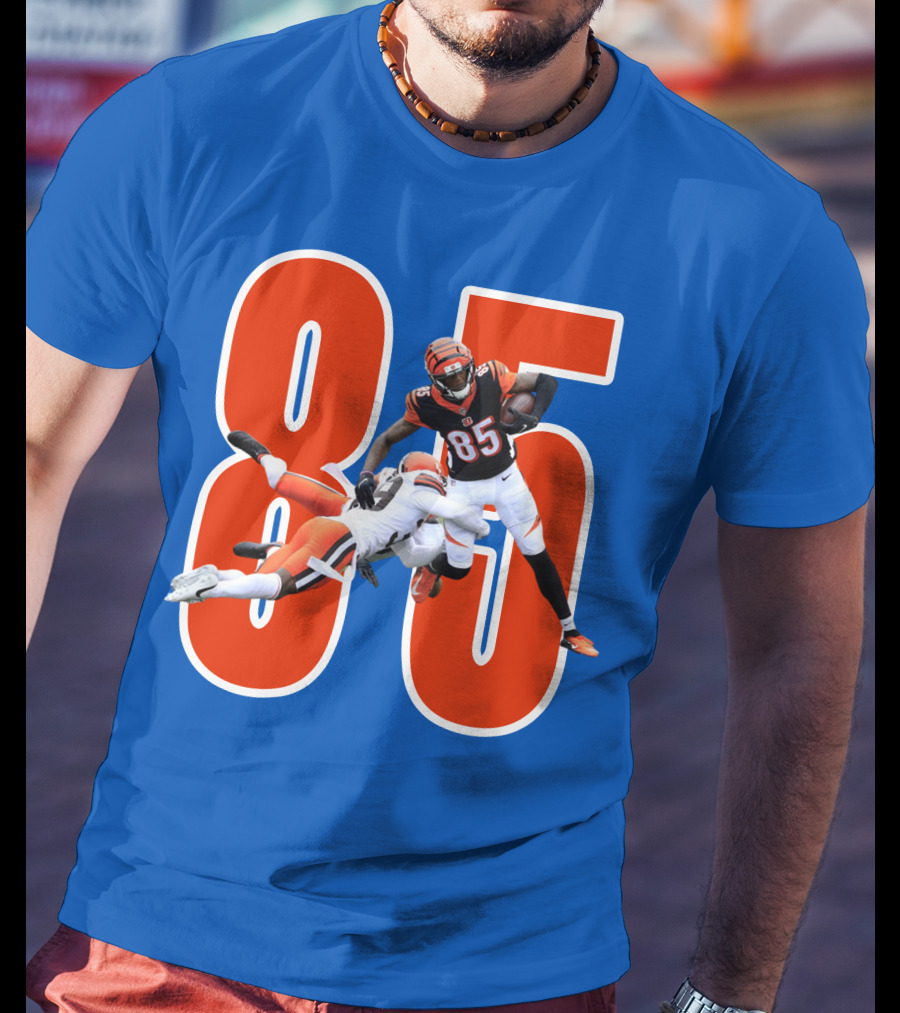 Tee Higgins Tamaurice William Cincinnati Bengals 85 Football T-Shirt