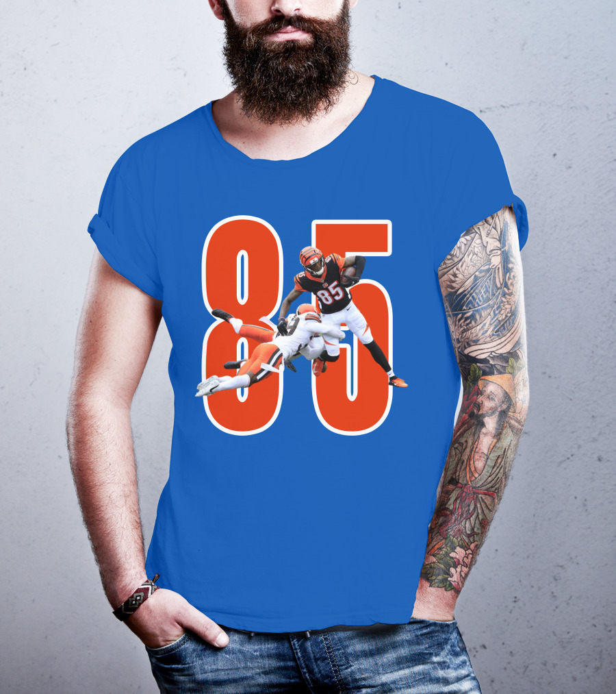 Tee Higgins Tamaurice William Cincinnati Bengals 85 Football T-Shirt