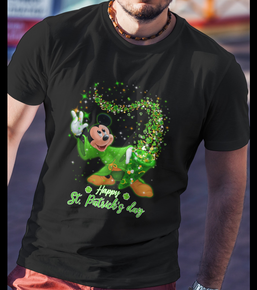Happy St. Patrick's Day Mickey Mouse T-Shirt