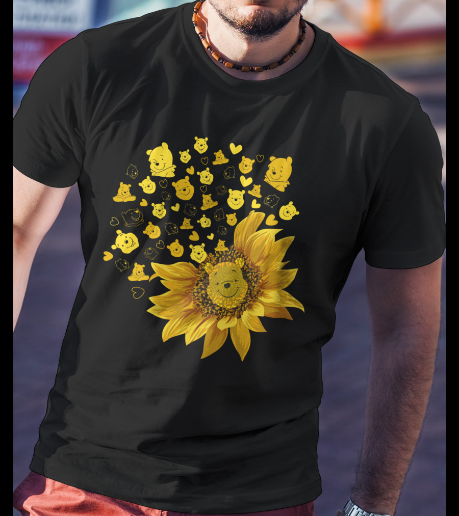 Pooh Sunflower Faces T-Shirt