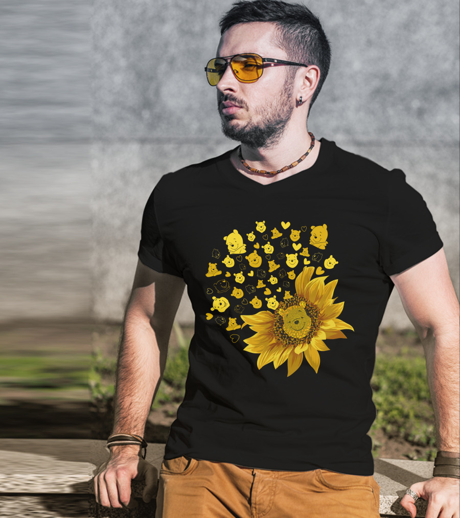 Pooh Sunflower Faces T-Shirt