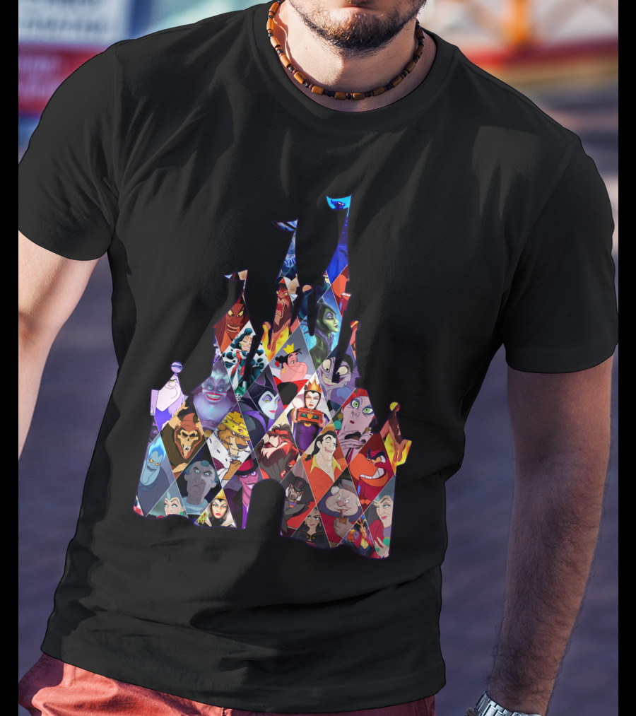 Disney Villains Castle Silhouette Collection T-Shirt