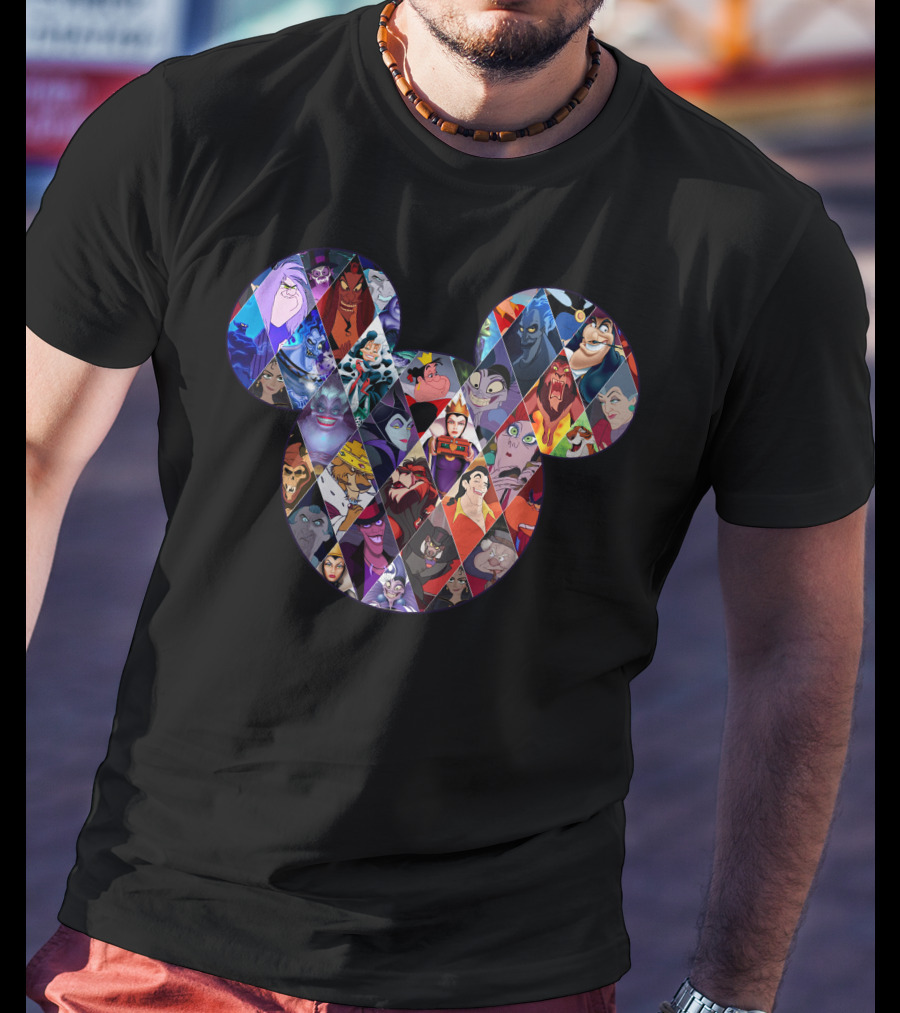 Mickey Villains Collage T-Shirt