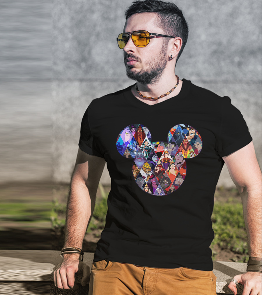 Mickey Villains Collage T-Shirt