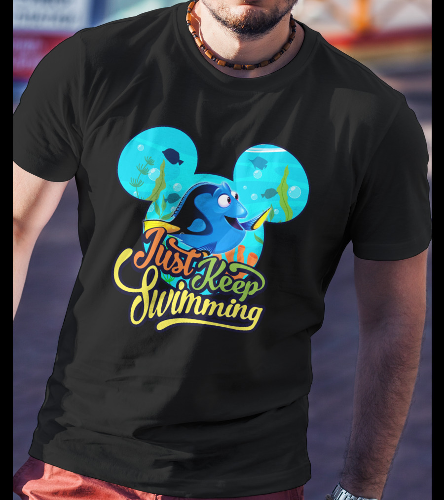 Just Keep Swimming Mickey Mouse Ears Dory T-Shirt