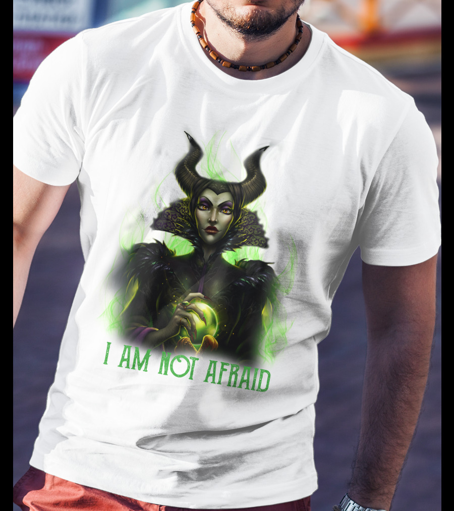 I Am Not Afraid Maleficent Dark Magic Horns T-Shirt