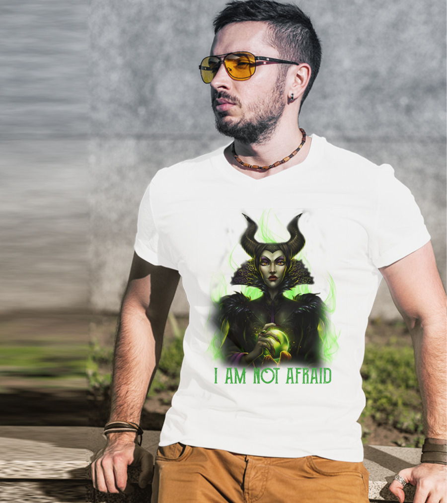 I Am Not Afraid Maleficent Dark Magic Horns T-Shirt