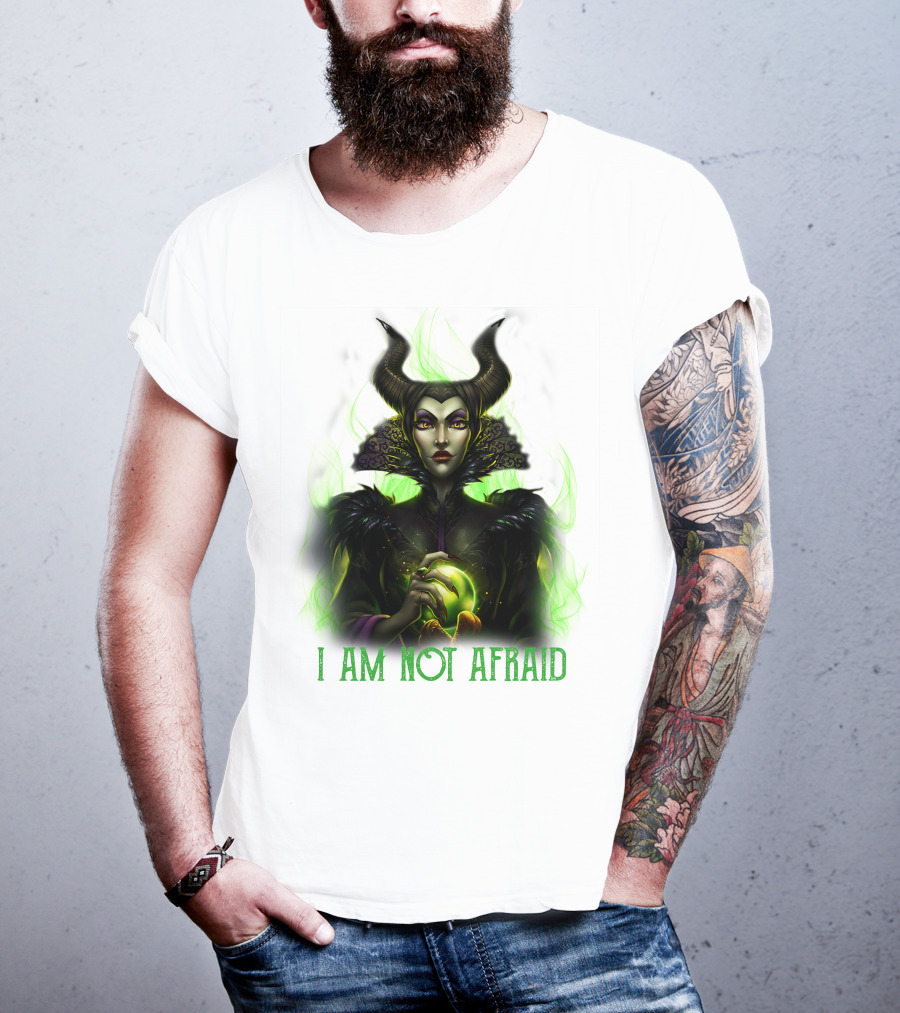 I Am Not Afraid Maleficent Dark Magic Horns T-Shirt