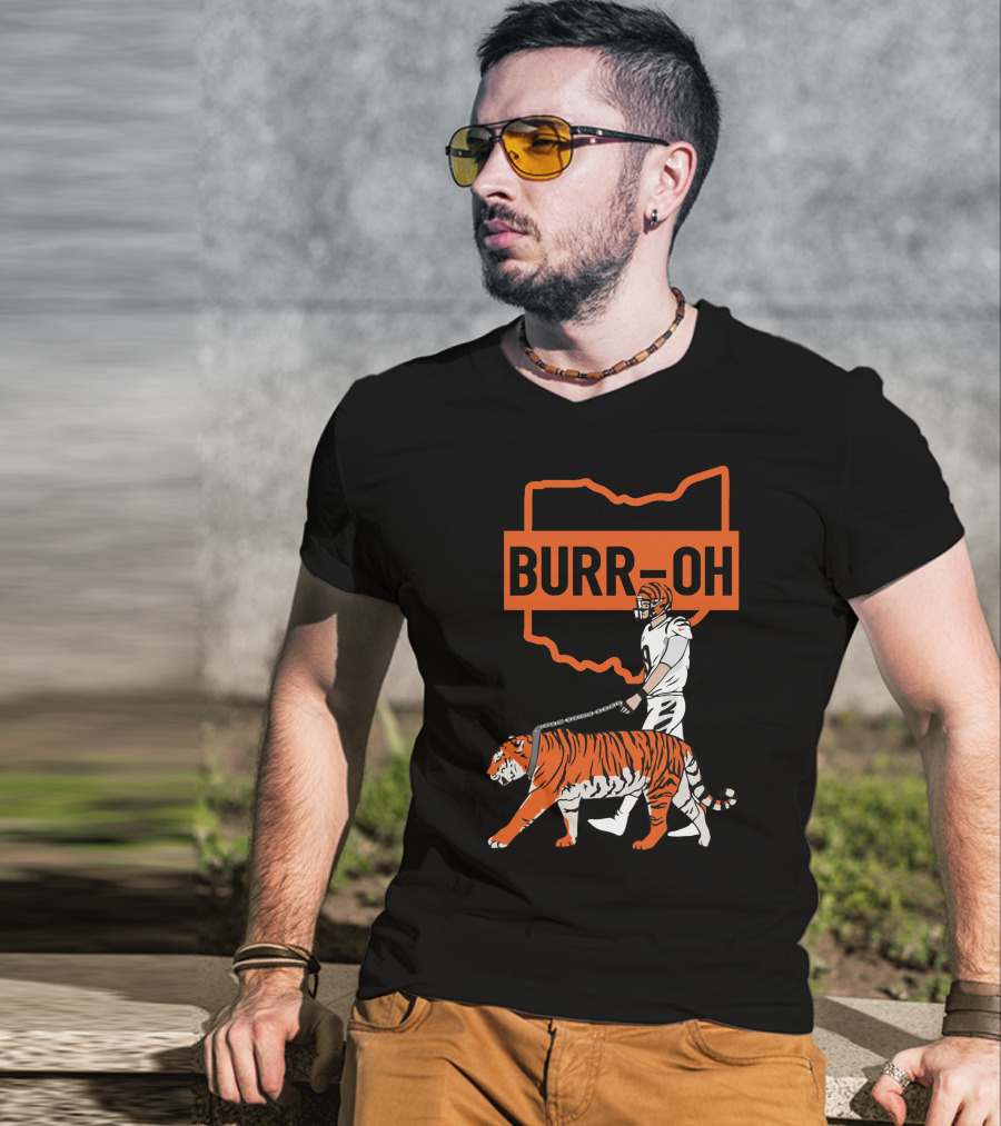 BURR-OH Cincinnati Bengals Tiger Walk T-Shirt
