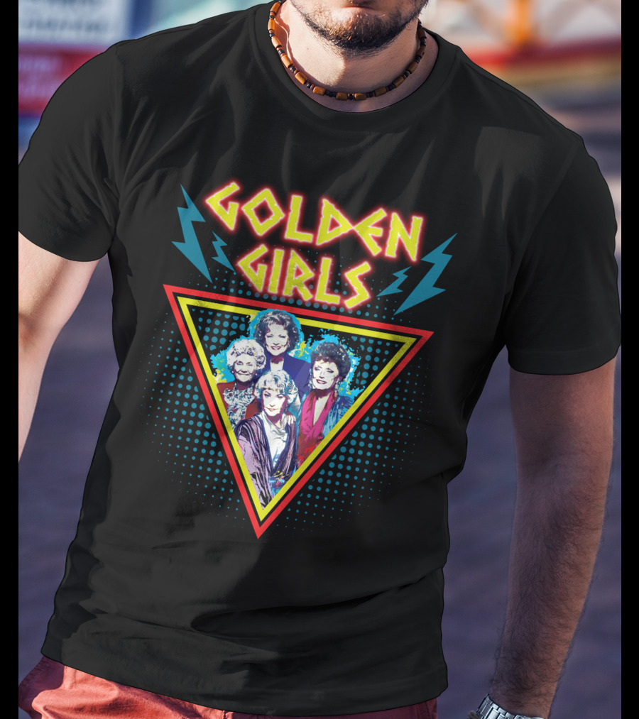 Golden Girls 80s Lightning Triangle T-Shirt