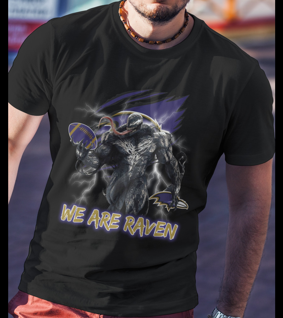 We Are Raven Venom NFL Baltimore Ravens Football Crossover T-Shirt