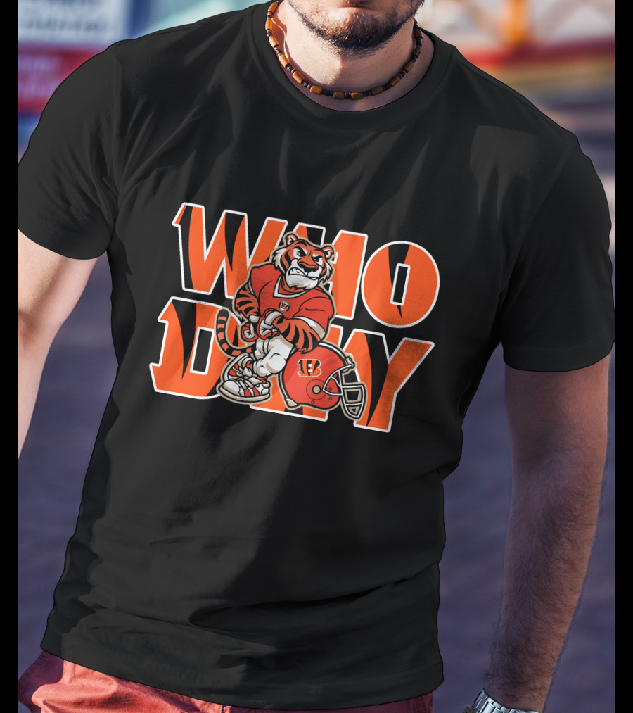 WHO DEY Tiger Football Spirit T-Shirt