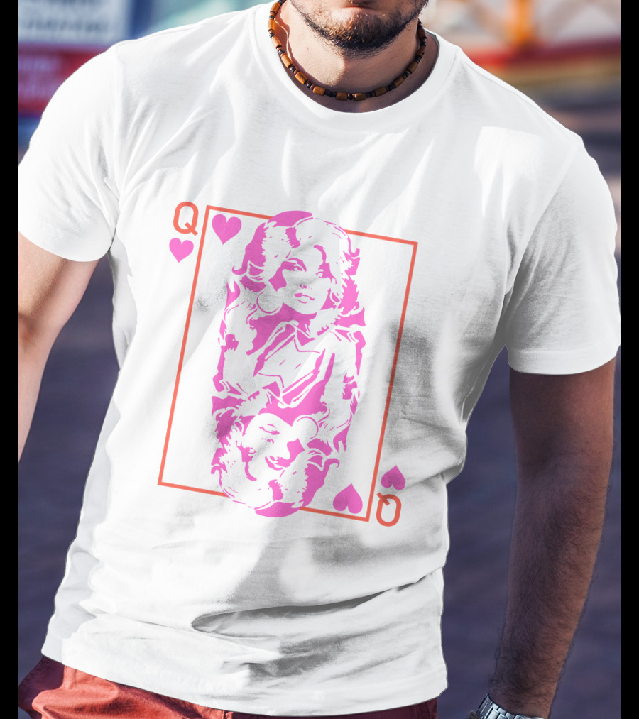 Dolly Parton Playing Card Queen Heart T-Shirt