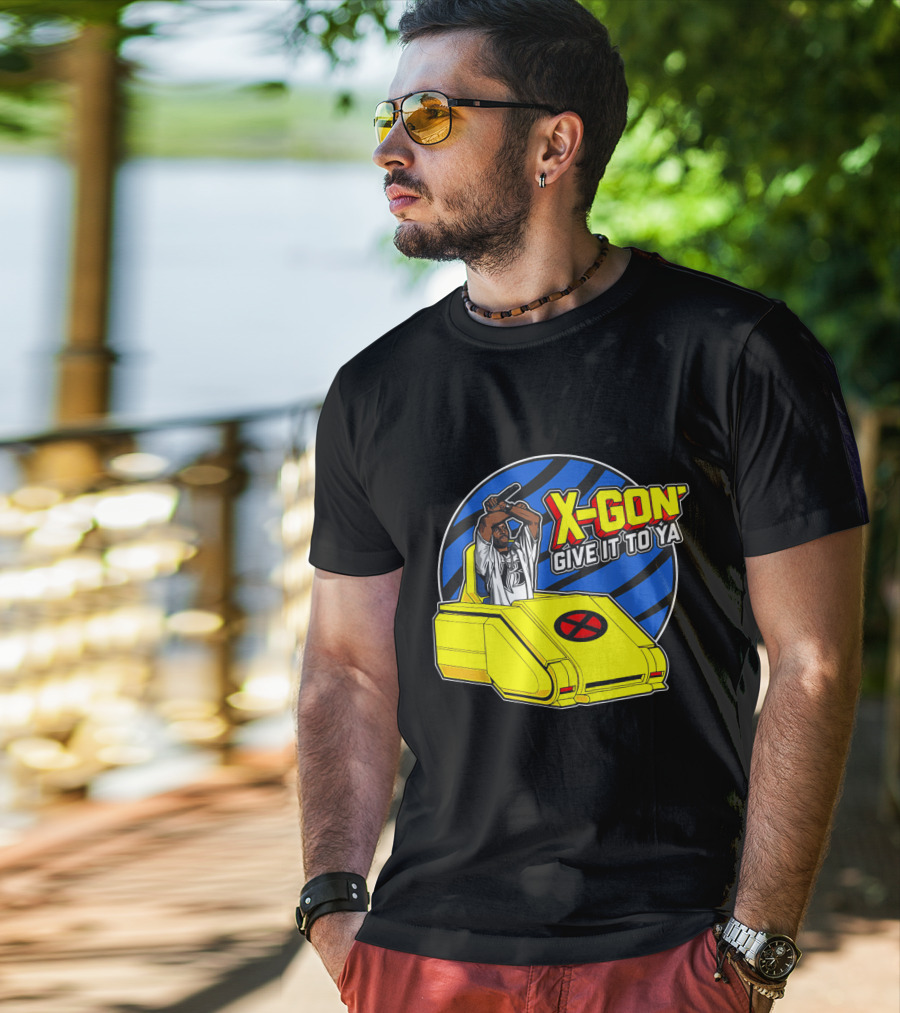 X Gon' Give It To Ya Professor X Inspired Yellow Hoverchair T-Shirt