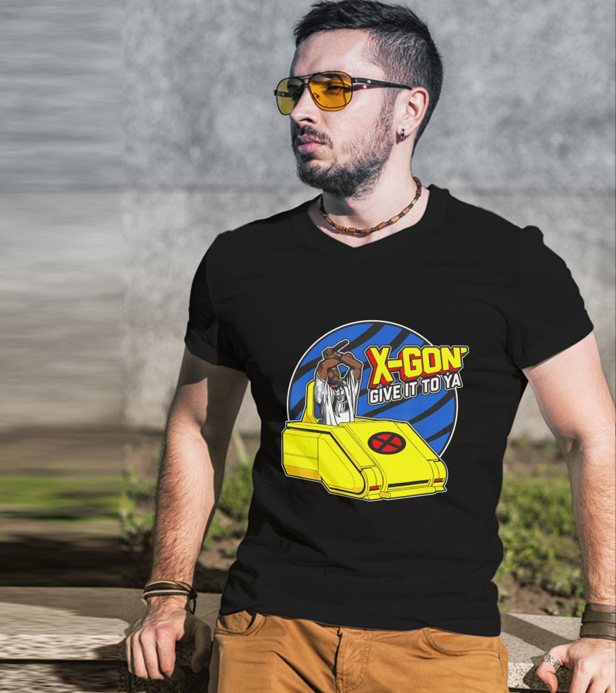 X Gon' Give It To Ya Professor X Inspired Yellow Hoverchair T-Shirt