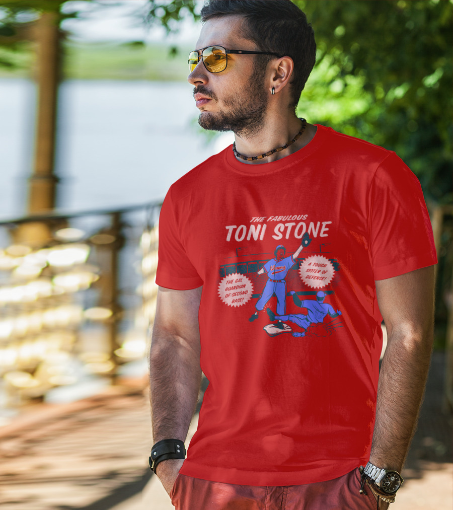 The Fabulous Toni Stone Gal Guardian Of Second Base Tough Sister Of Defense T-Shirt