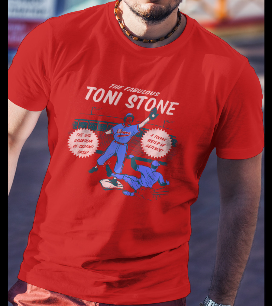 The Fabulous Toni Stone Gal Guardian Of Second Base Tough Sister Of Defense T-Shirt