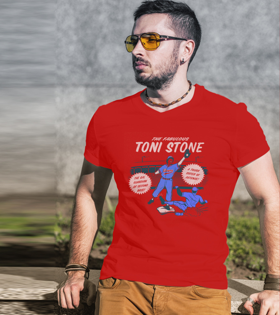 The Fabulous Toni Stone Gal Guardian Of Second Base Tough Sister Of Defense T-Shirt