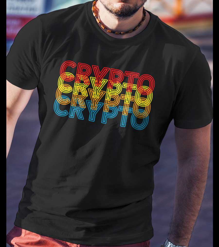 Crypto Neon Reflection T-Shirt