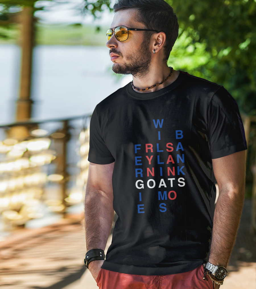 Win Bans Friendly Lyrical Goats In Black And Red Letters T-Shirt