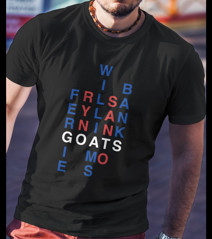 Win Bans Friendly Lyrical Goats In Black And Red Letters T-Shirt