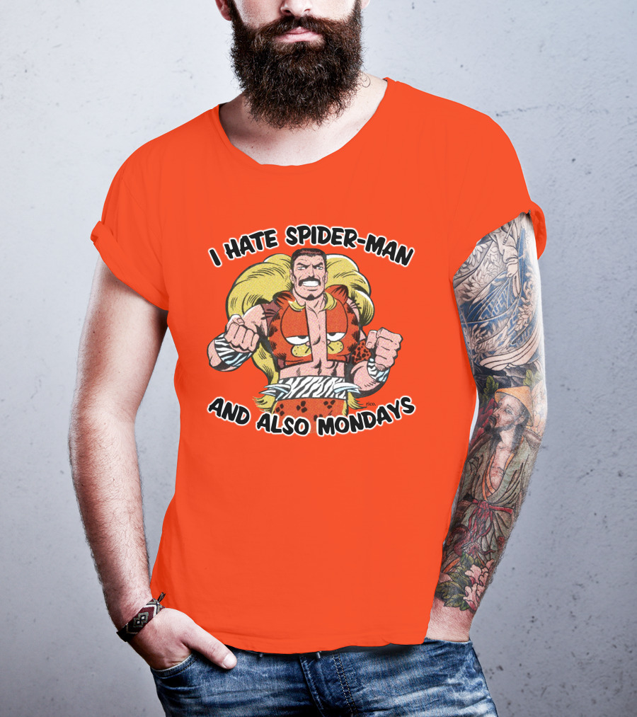 I Hate Spider-Man And Also Mondays Kraven The Hunter Comic T-Shirt