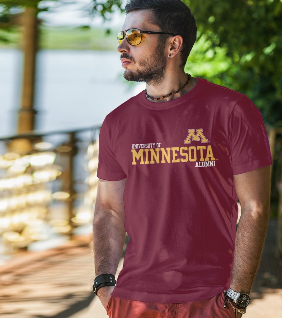 University Of Minnesota Alumni Bold Gold Maroon Iconic Collegiate T-Shirt