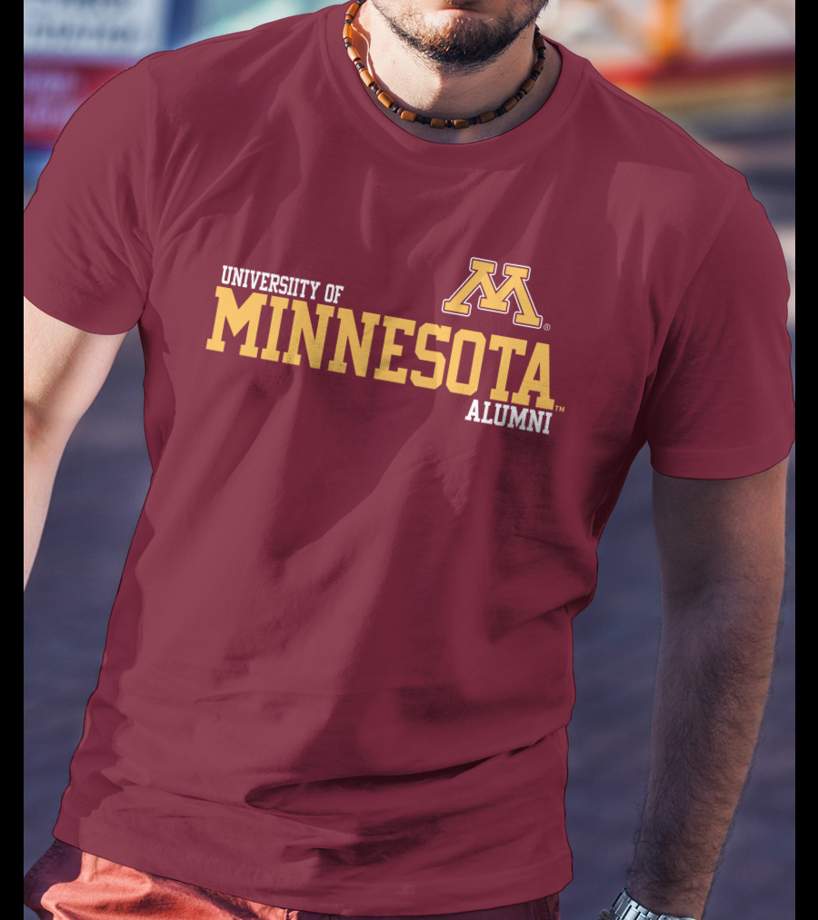 University Of Minnesota Alumni Bold Gold Maroon Iconic Collegiate T-Shirt