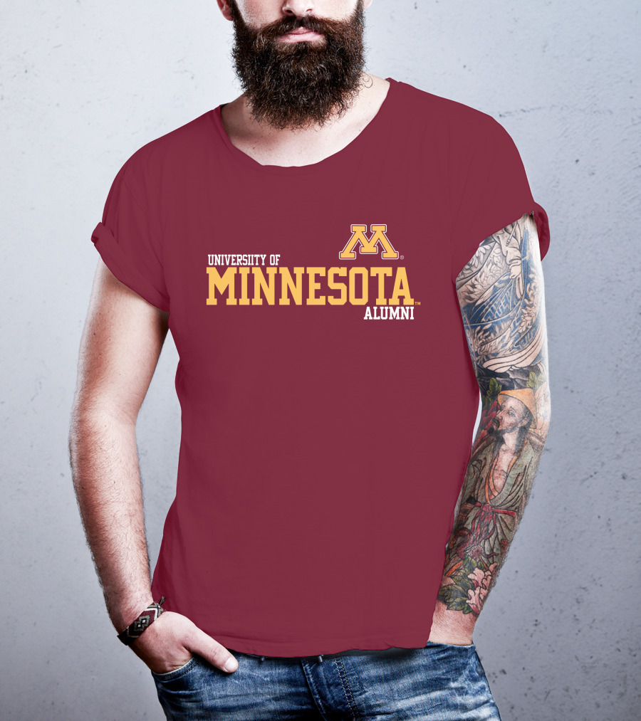University Of Minnesota Alumni Bold Gold Maroon Iconic Collegiate T-Shirt