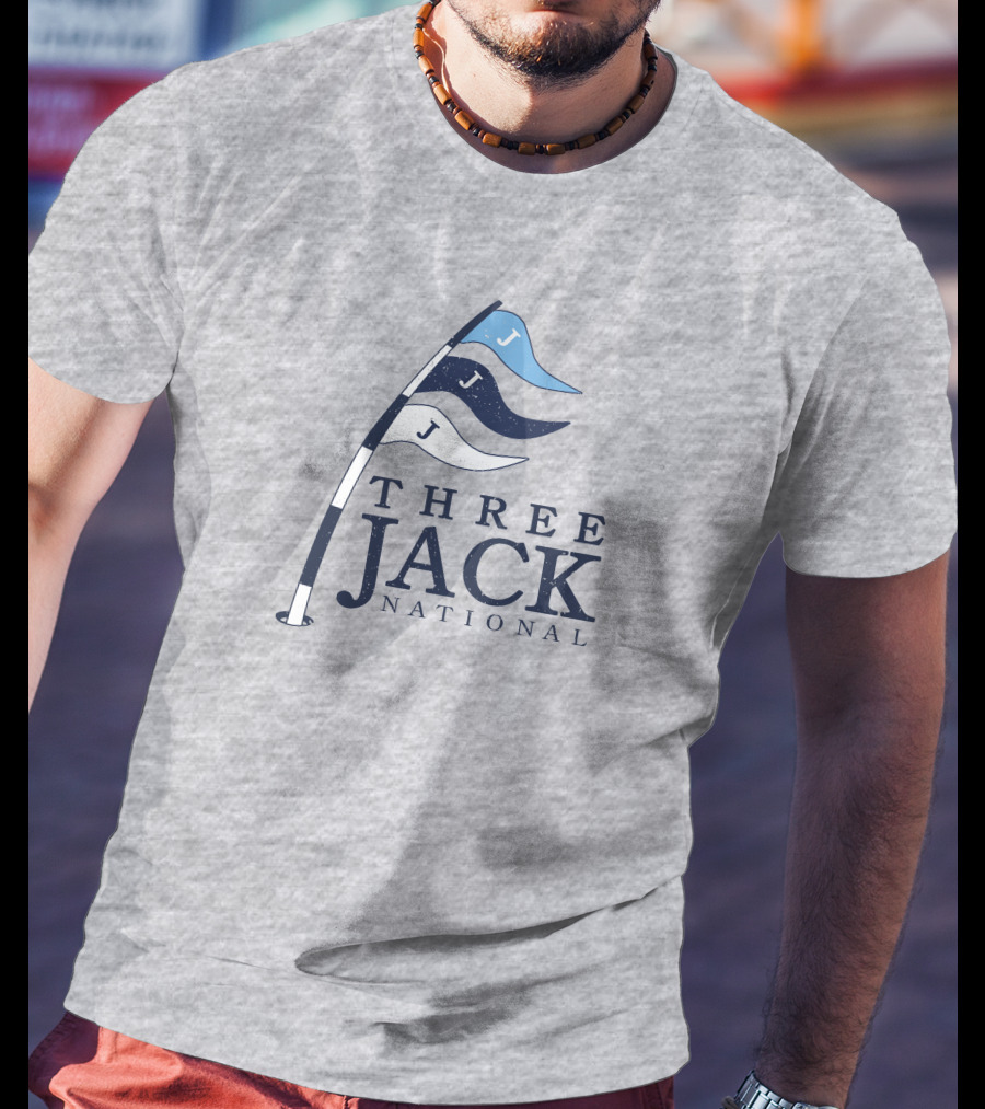 Three Jack National Golf Flag Icons T-Shirt