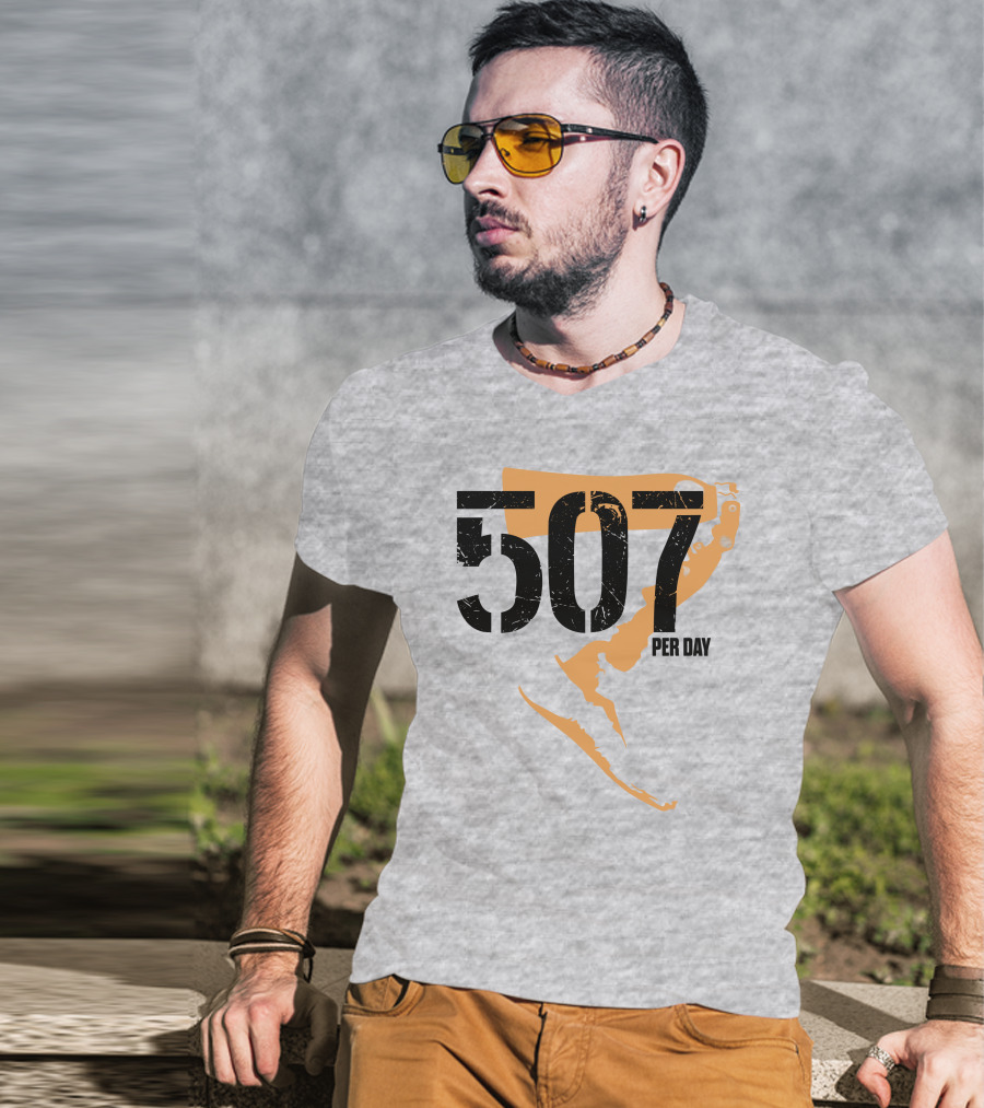 507 Per Day Mackinac Island Map T-Shirt