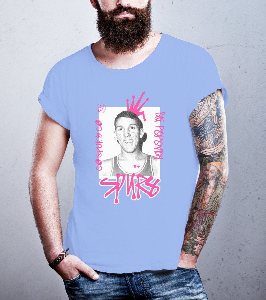 Go Spurs Go Big Popovich Spurs SA T-Shirt