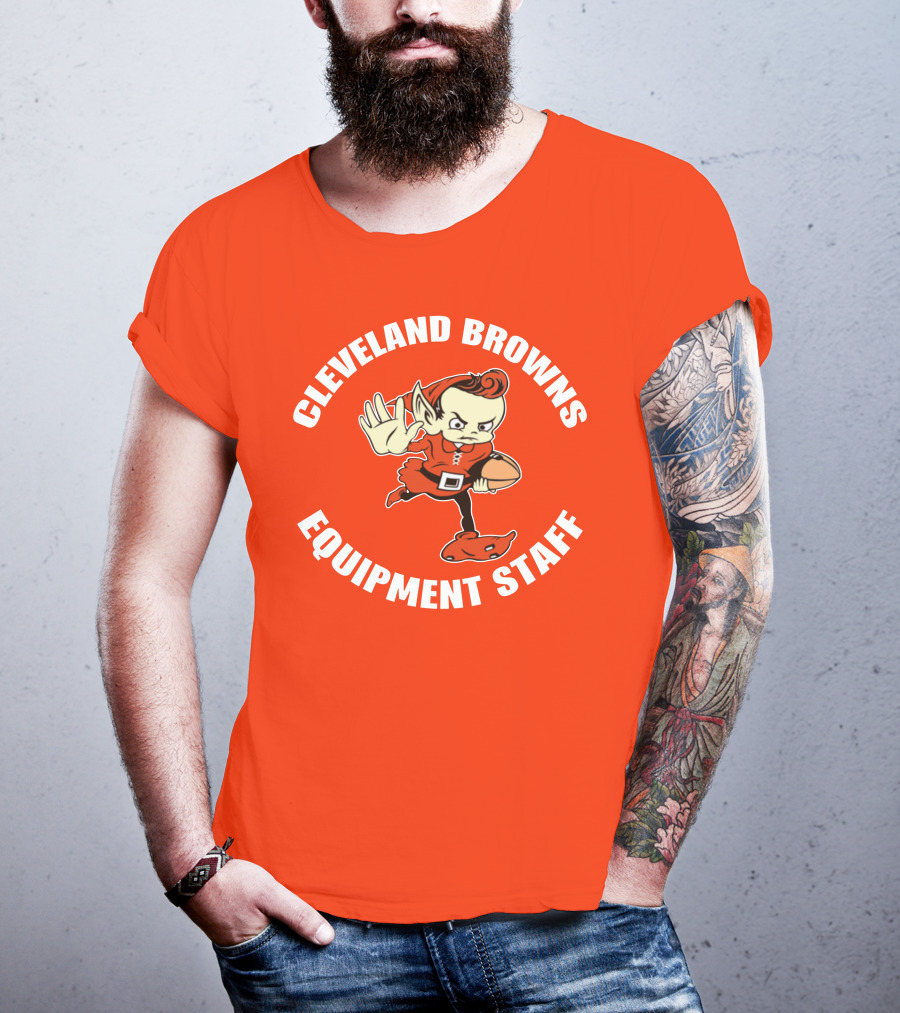 Cleveland Browns Equipment Staff Brownie Mascot T-Shirt