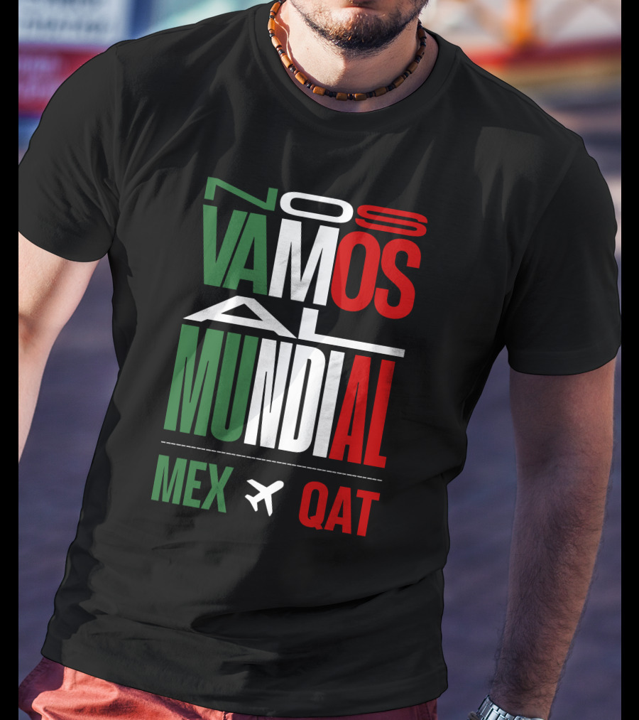 Nos Vamos Al Mundial Mex Qat Airplane T-Shirt