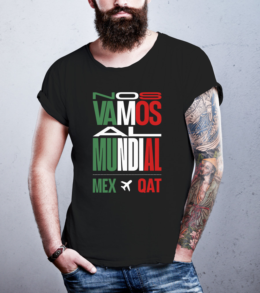 Nos Vamos Al Mundial Mex Qat Airplane T-Shirt