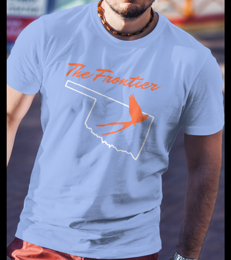 The Frontier Scissor Tail Oklahoma Outline T-Shirt