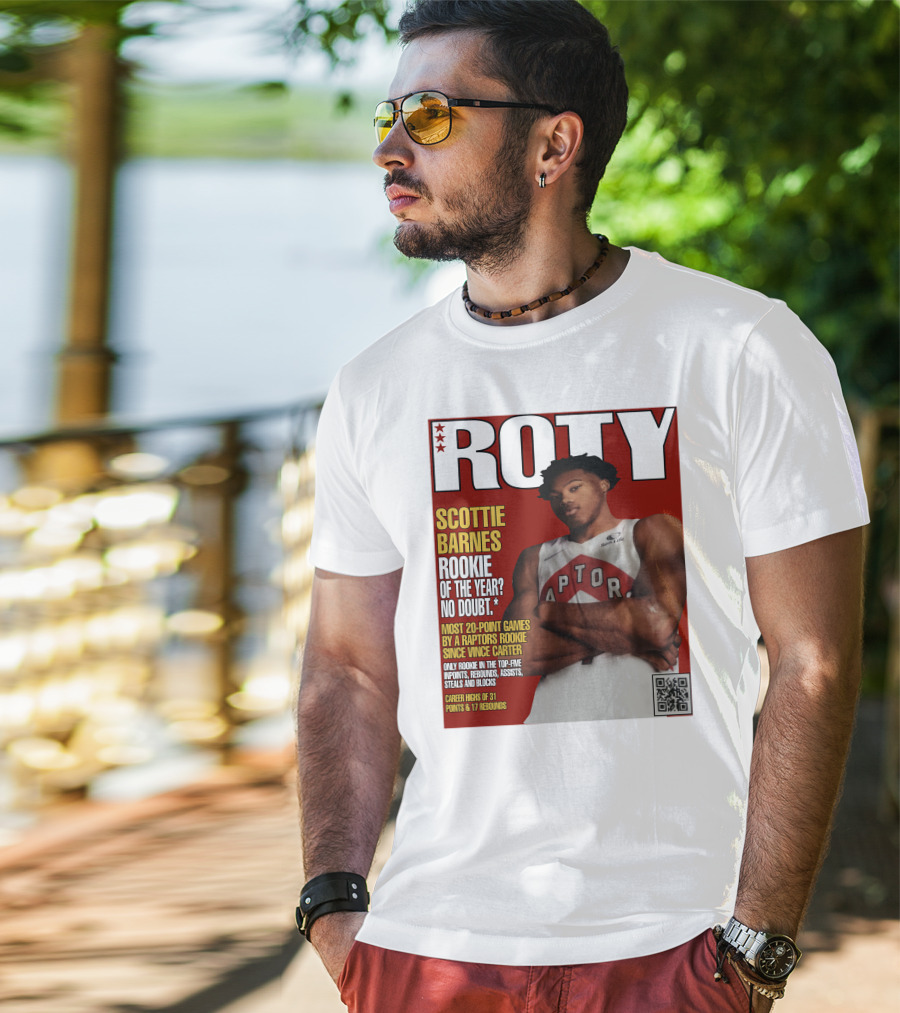 ROTY Scottie Barnes Rookie Of The Year No Doubt Raptors Achievement Highlights T-Shirt