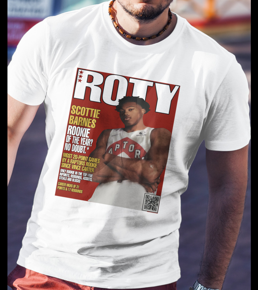 ROTY Scottie Barnes Rookie Of The Year No Doubt Raptors Achievement Highlights T-Shirt
