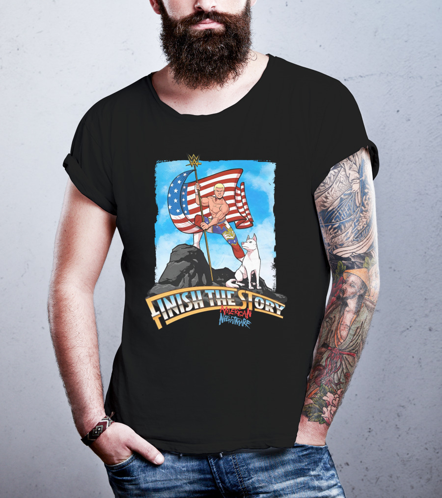 Finish The Story American Nightmare WWE Flag Gear T-Shirt